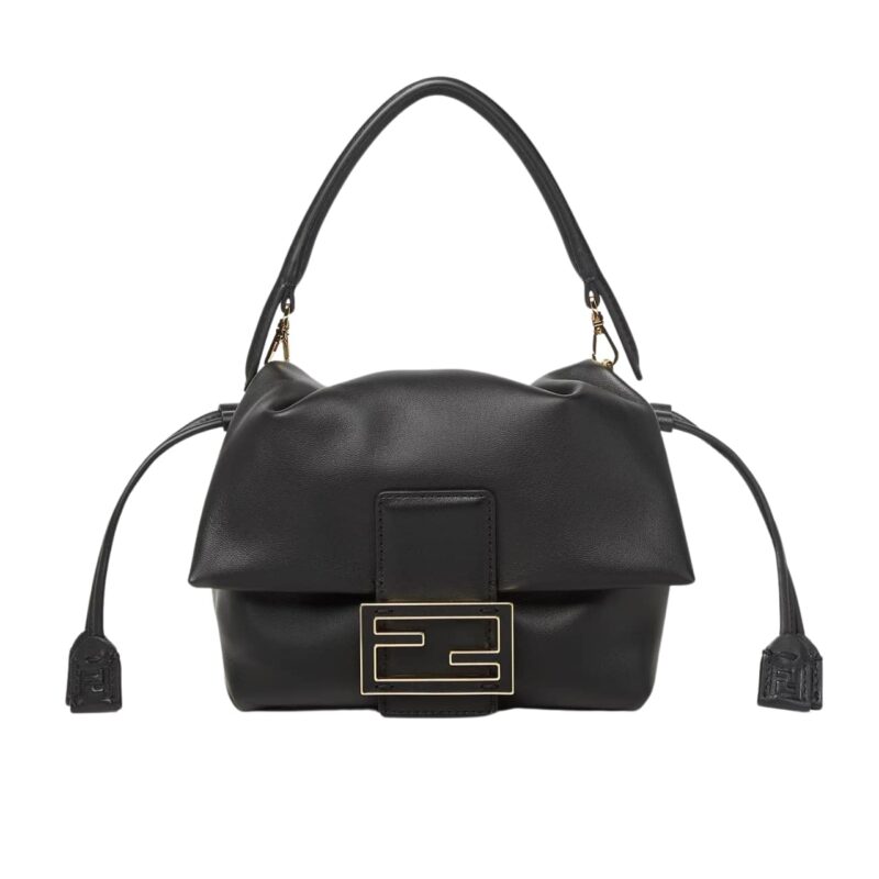 FENDI MAMMA BAGUETTE MEDIUM BLACK 18CM 8BS105ABVEF0KUR
