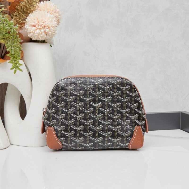 Alternative view of GOYARD VENDÔME COSMETIC POUCH BLACK AND TAN 18CM VENDOTPMLTY01CL03P