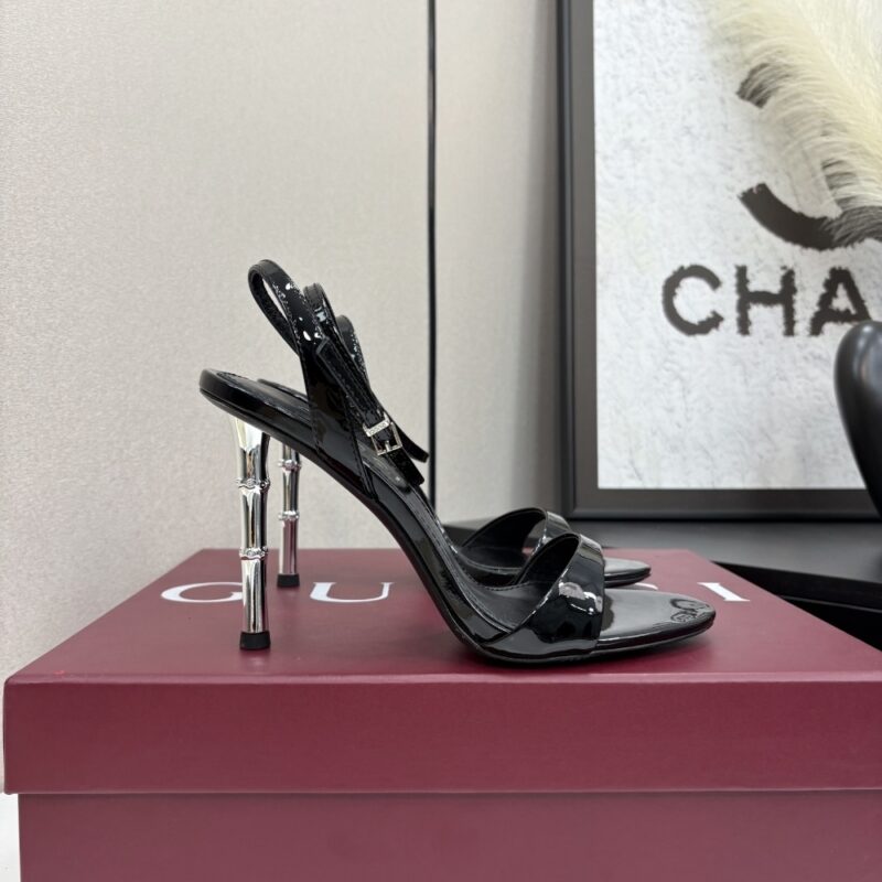 Alternative view of GUCCI WOMEN SLINGBACK SANDAL BLACK 812999 BNC00 1000