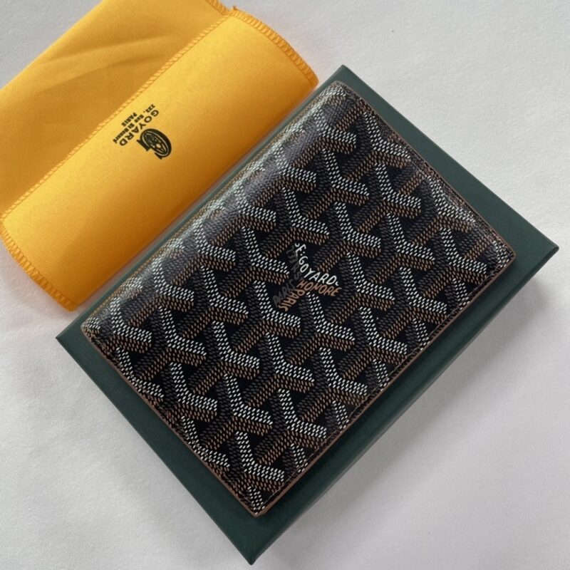 Alternative view of GOYARD GRENELLE PASSPORT COVER BLACK AND TAN 14CM GRENELPMLTY01CL03X