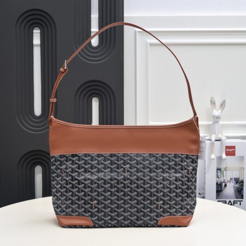 Alternative view of GOYARD GRENADINE HOBO BAGS BLACK AND TAN 42CM
