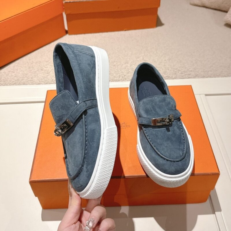 Alternative view of HERMES GAME SLIP ON SNEAKER BLUE