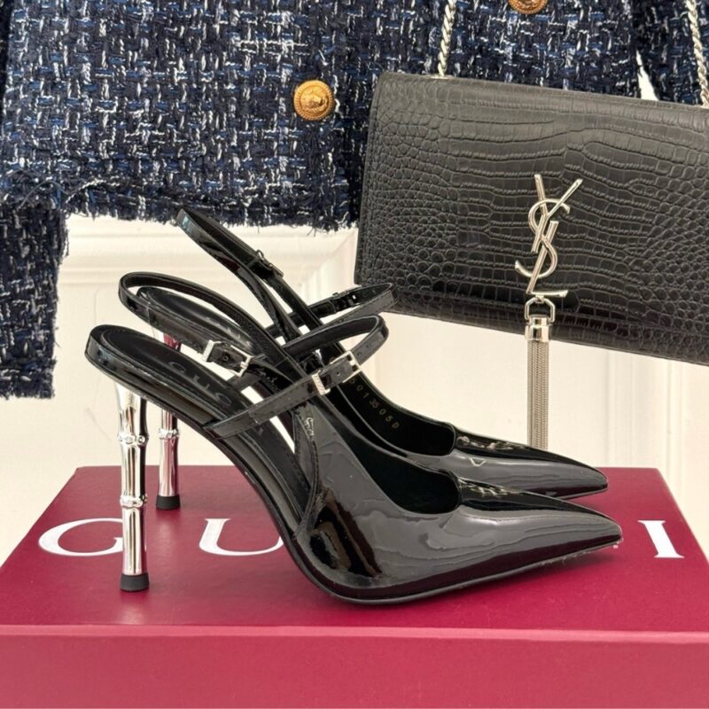 Alternative view of GUCCI WOMEN'S SLINGBACK PUMP BLACK 812998 BNC00 1000