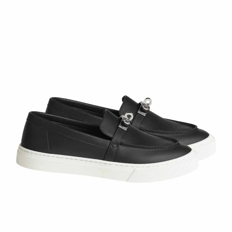 HERMES GAME SLIP ON SNEAKER NOIR H231015Z 02370
