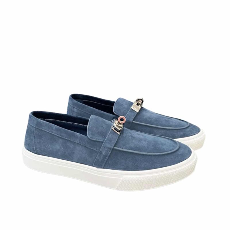 HERMES GAME SLIP ON SNEAKER BLUE