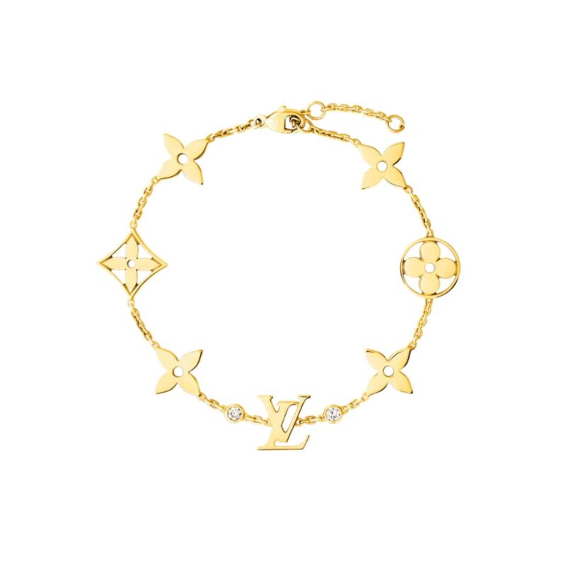 LOUIS VUITTON IDYLLE BLOSSOM BRACELET GOLD TONE