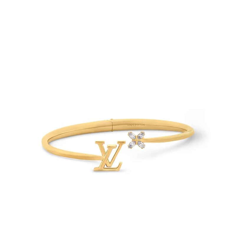 LOUIS VUITTON LV ICONIC FLOWER BRACELET GOLD M1197S