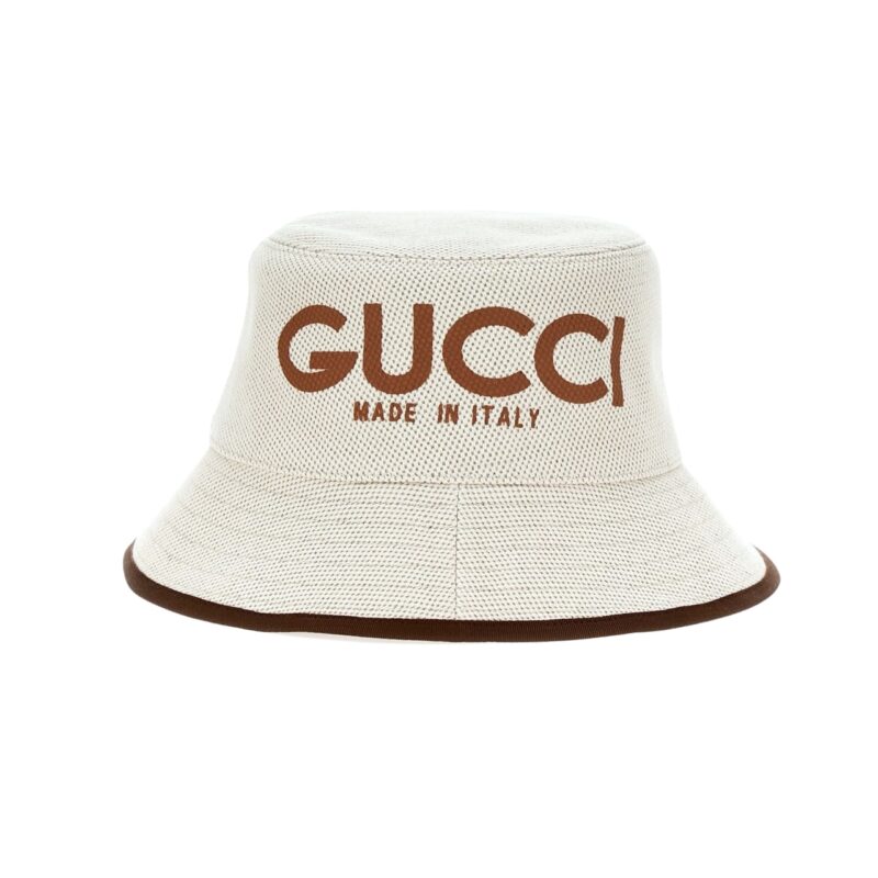 GUCCI ARNAUD BOB REVERSIBLE BUCKET HAT BEIGE 7773724HA7Y9464