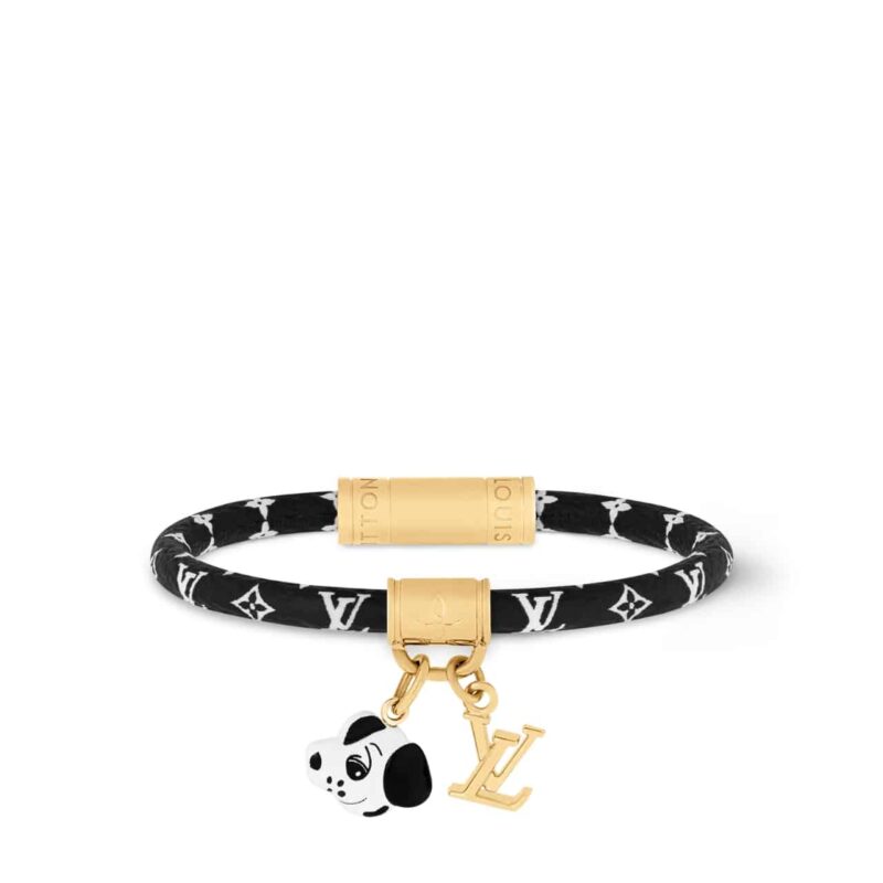 LOUIS VUITTON ANIMOGRAM BRACELET MONOGRAM BLACK M8664F