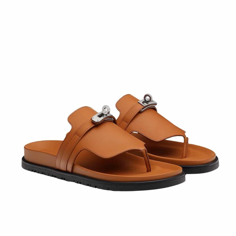 HERMES EMPIRE SANDAL MARRON GLAISE H221074Z 1V360