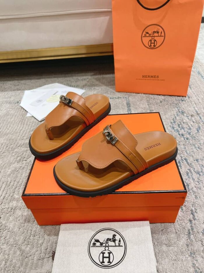 Alternative view of HERMES EMPIRE SANDAL MARRON GLAISE H221074Z 1V360