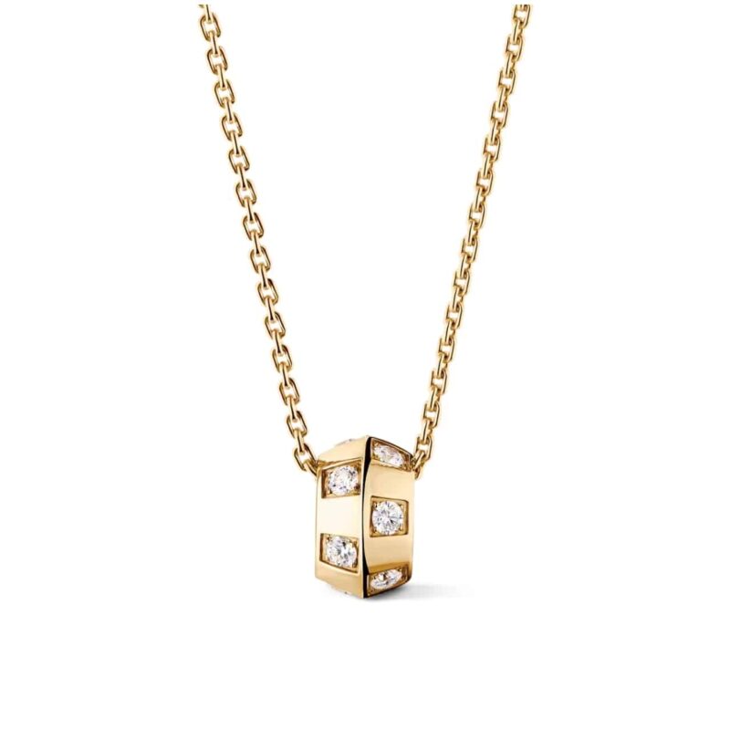 LOUIS VUITTON LE DAMIER DE PENDANT YELLOW GOLD Q03764