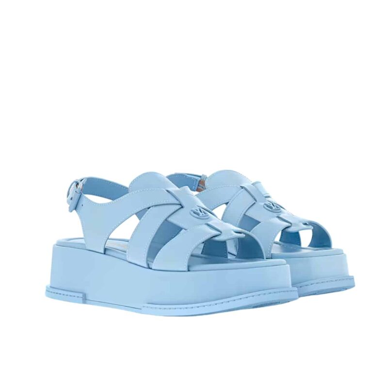 LOUIS VUITTON MAYA PLATFORM SANDAL LIGHT BLUE 1AGY10