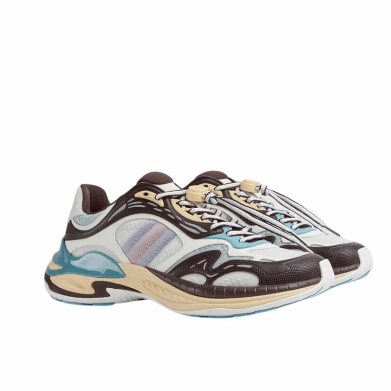 GUCCI MEN 20 TRAINER BLACK AND GREY 814040 FAD5T 9063