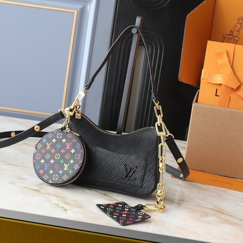 Alternative view of SUMMER SET: LOUIS VUITTON X MURAKAMI MARELLINI BAG BLACK & MONOGRAM MULTICOLOR BLACK