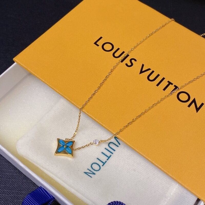 Alternative view of LOUIS VUITTON COLOR BLOSSOM BB STAR PENDANT NECKLACE YELLOW GOLD Q03276