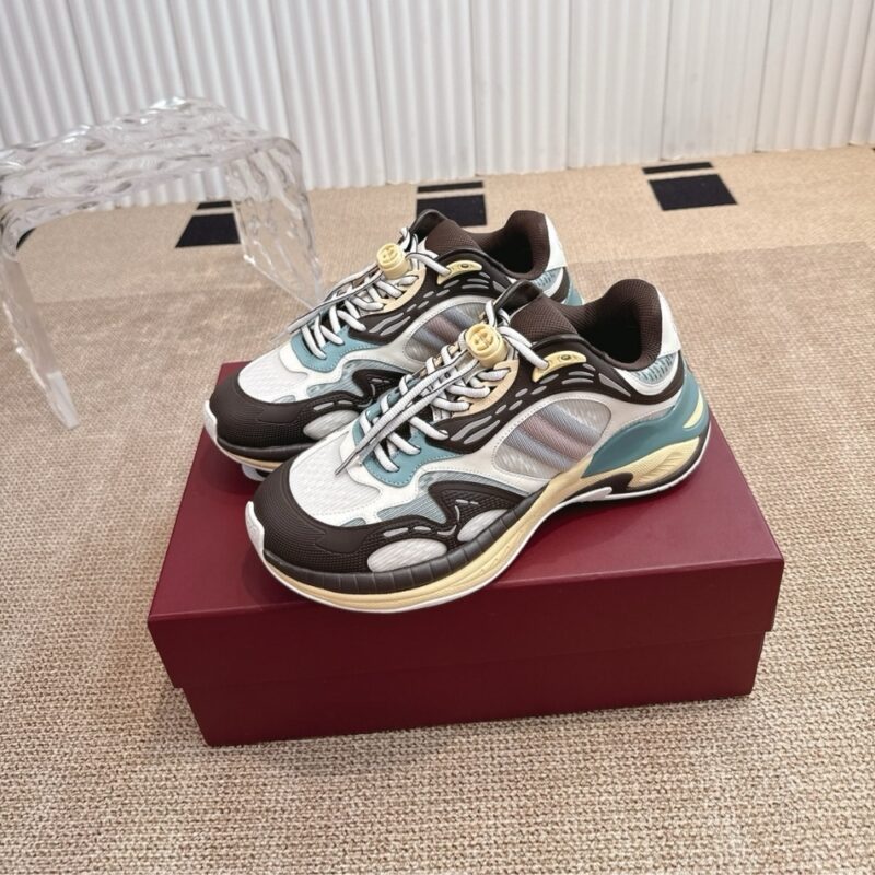 Alternative view of GUCCI MEN 20 TRAINER BLACK AND GREY 814040 FAD5T 9063