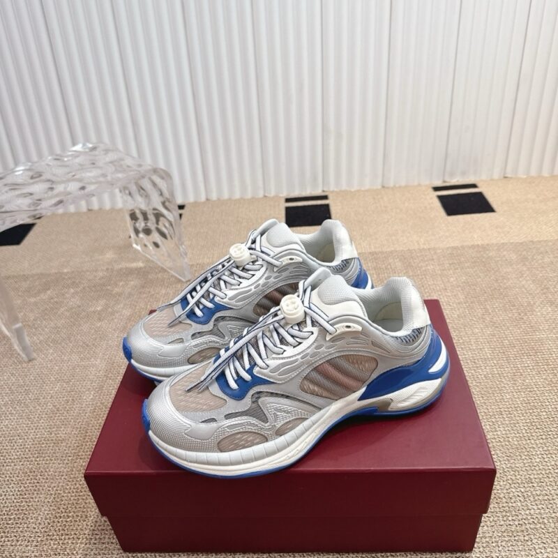 Alternative view of GUCCI MEN 20 TRAINER GREY AND BLUE 814040 FAD5T 8753