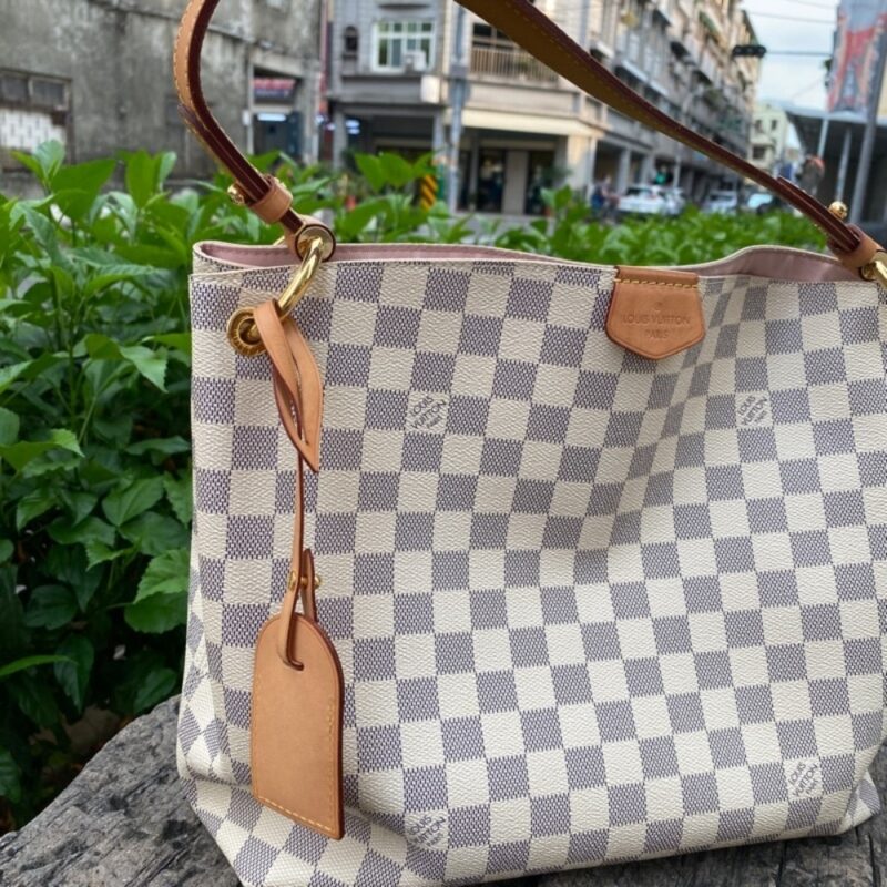 Alternative view of Summer Set: Louis Vuitton Graceful PM Damier Azur And Sarah Wallet Damier Azur