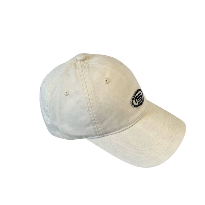 MIUMIU BASEBALL CAP BASIC WHITE
