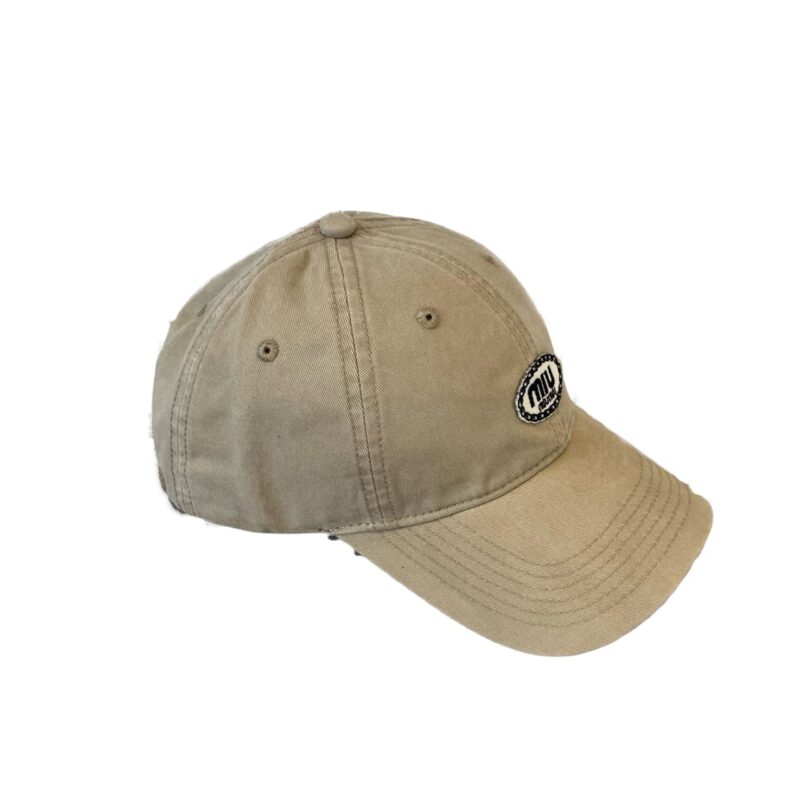 MIUMIU BASEBALL CAP BASIC BEIGE