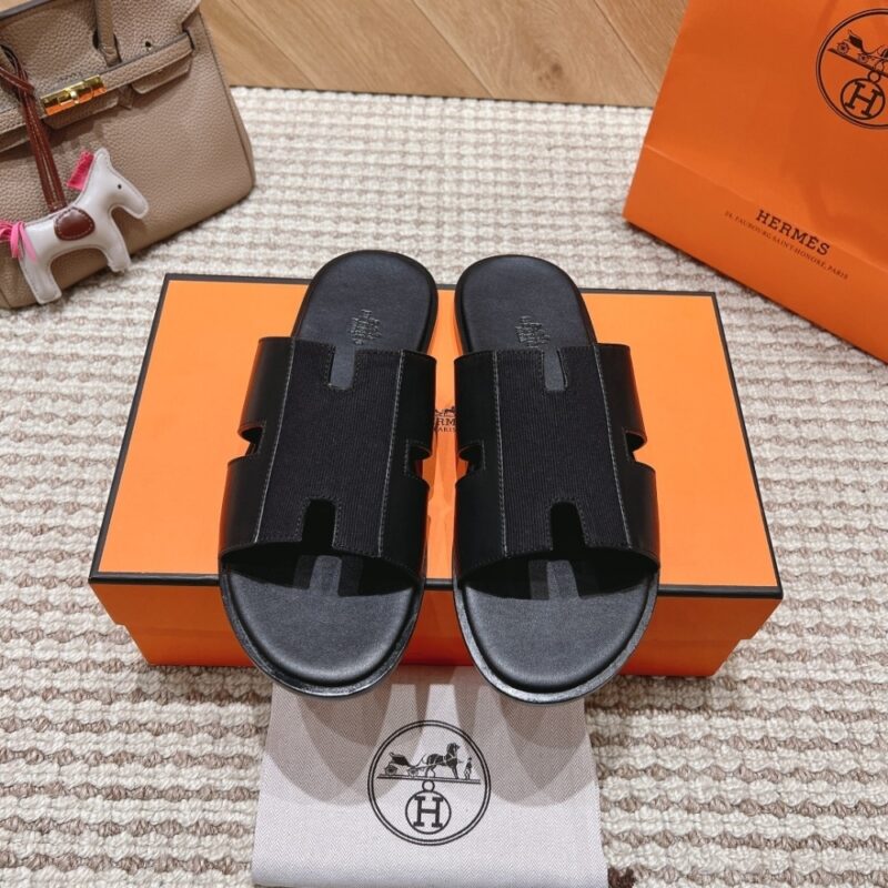 Alternative view of HERMES IZMIR SANDAL BLACK H222845ZH01430