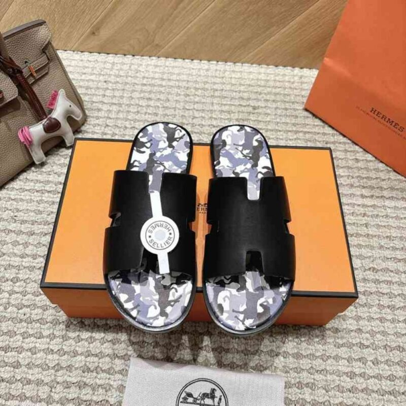 Alternative view of HERMES IZMIR SANDAL NOIR H242878ZH01410