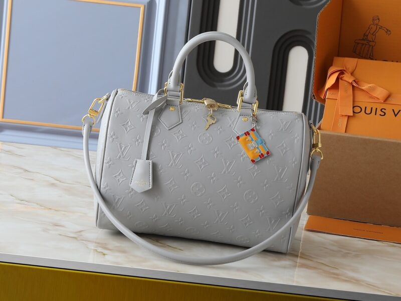 Alternative view of LOUIS VUITTON SPEEDY SOFT 30 BAG CLOUD GREY 30CM M25670