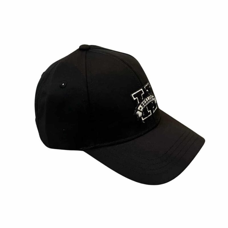 HERMES DAVIS H SELLIER CAP BLACK