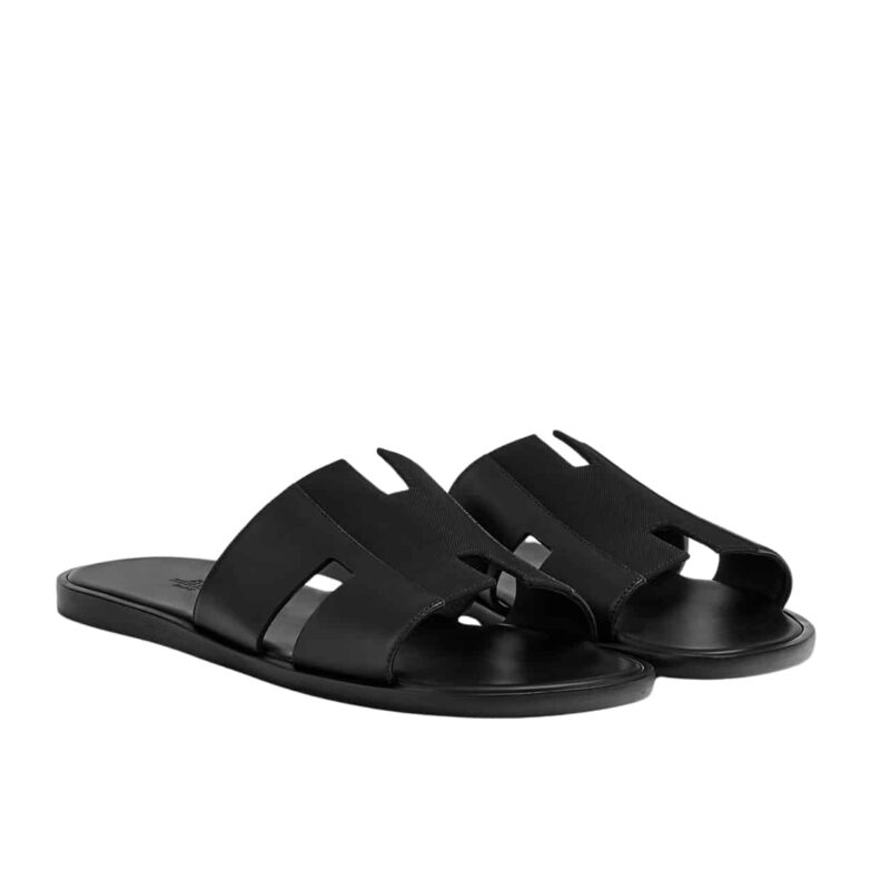 HERMES IZMIR SANDAL BLACK H222845ZH01430