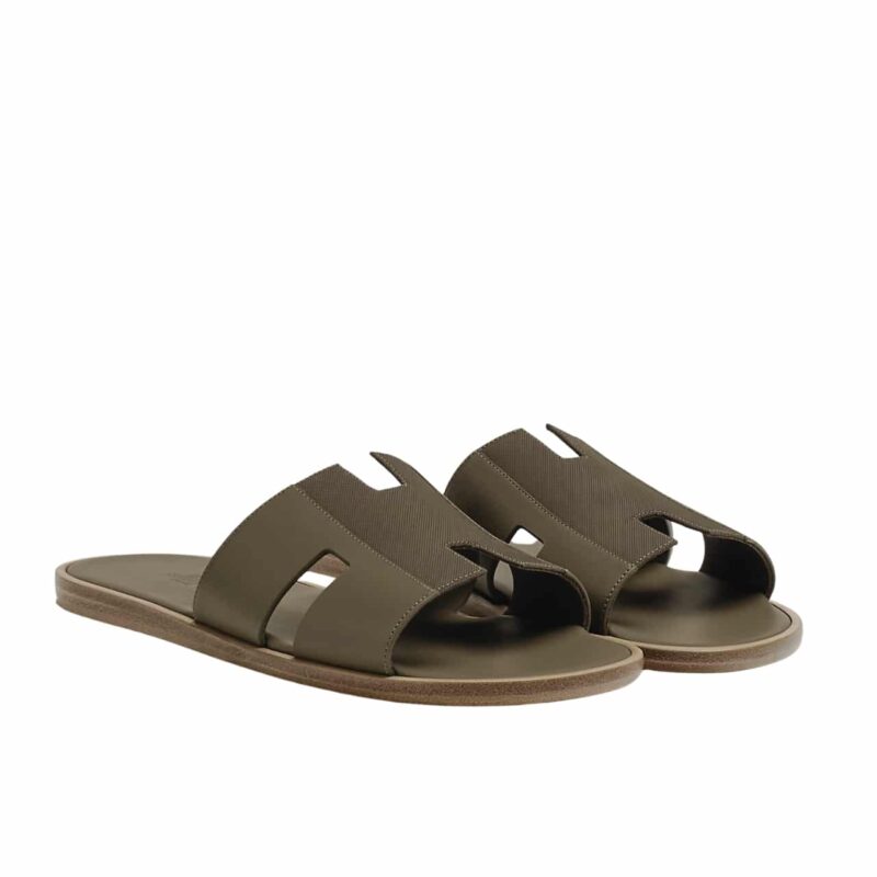 HERMES IZMIR SANDAL VERT TOUNDRA H222845ZHV1465
