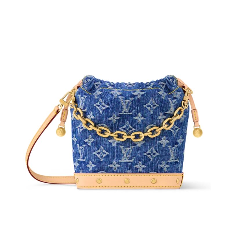 LOUIS VUITTON NANO NOAH BACKPACK DENIM BLUE 19CM M83043