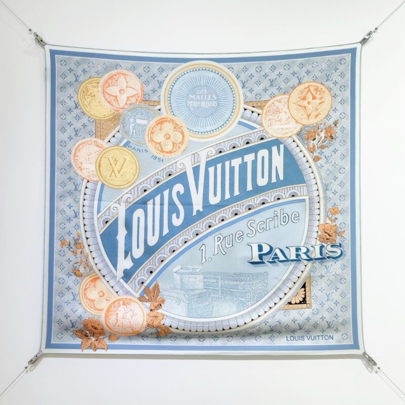 Alternative view of LOUIS VUITTON MALLES MERVEILLEUSES SQUARE 90 BLUE 90CM M79862