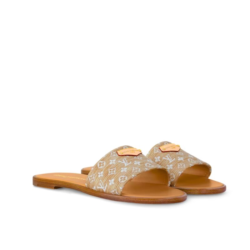 LOUIS VUITTON LILY FLAT MULE NATURAL 1AHLWF