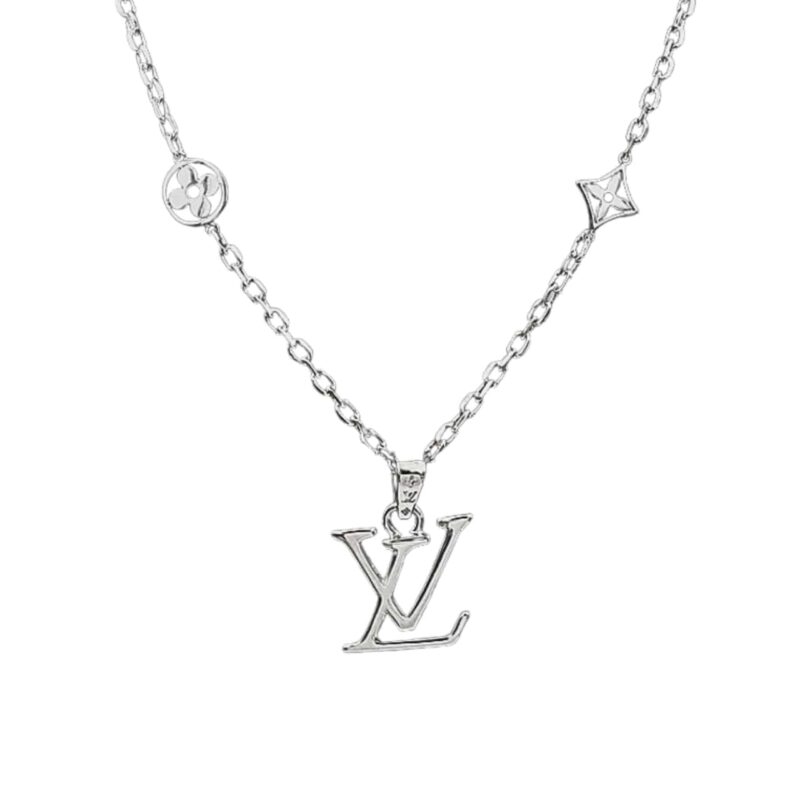 LOUIS VUITTON DIMENSION NECKLACE PENDANT SILVER M02747