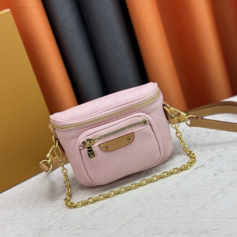 Alternative view of LOUIS VUITTON MINI BUMBAG WASHED PINK 17CM