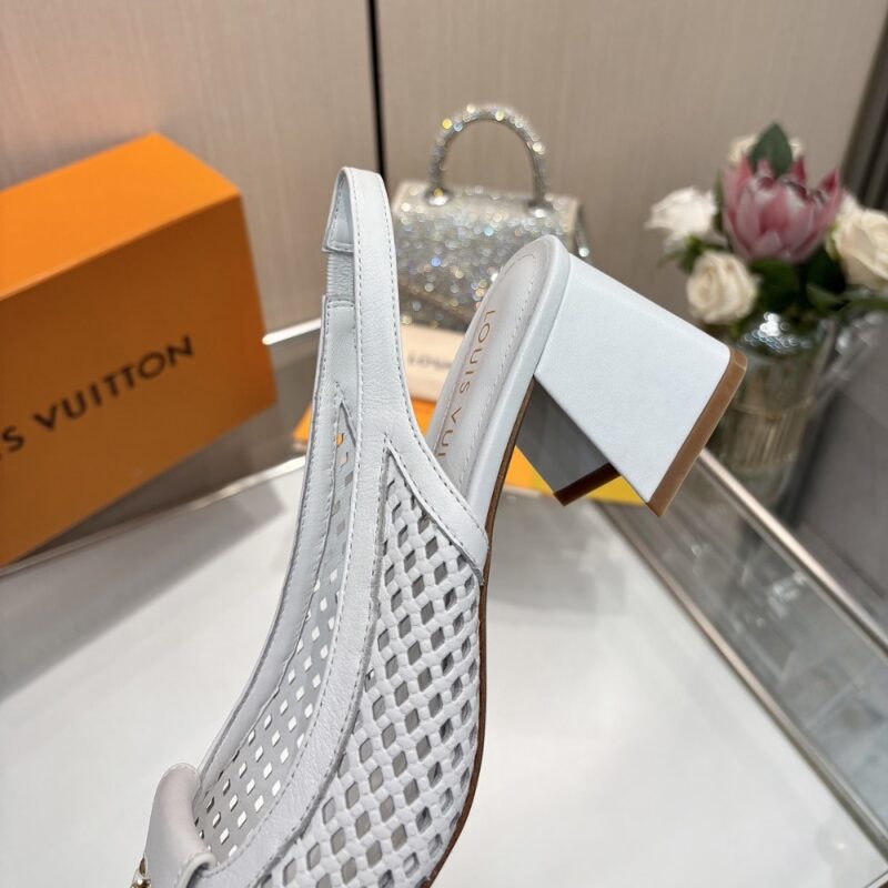 Alternative view of LOUIS VUITTON SHAKE SLINGBACK PUMP WHITE 1AD0CA