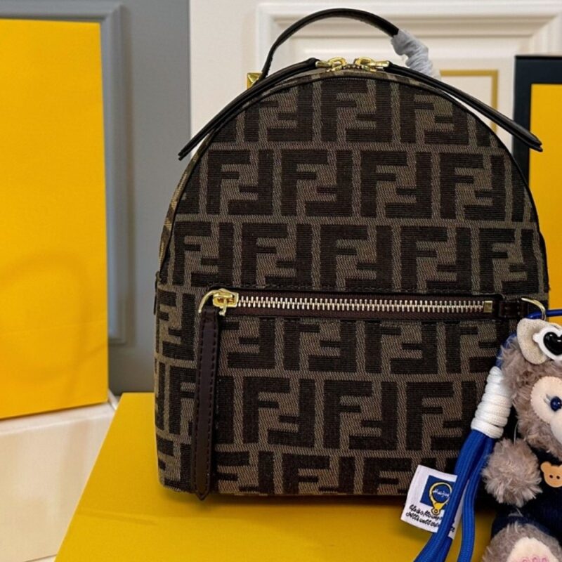 Alternative view of FENDI MINI BACKPACK BROWN 22CM 8BZ038A5TLF13VK