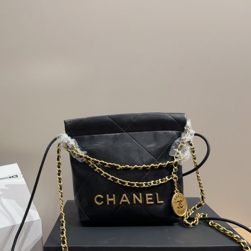Alternative view of CHANEL 22 MINI HANDBAG BLACK 23CM AS3980 B19059 94305
