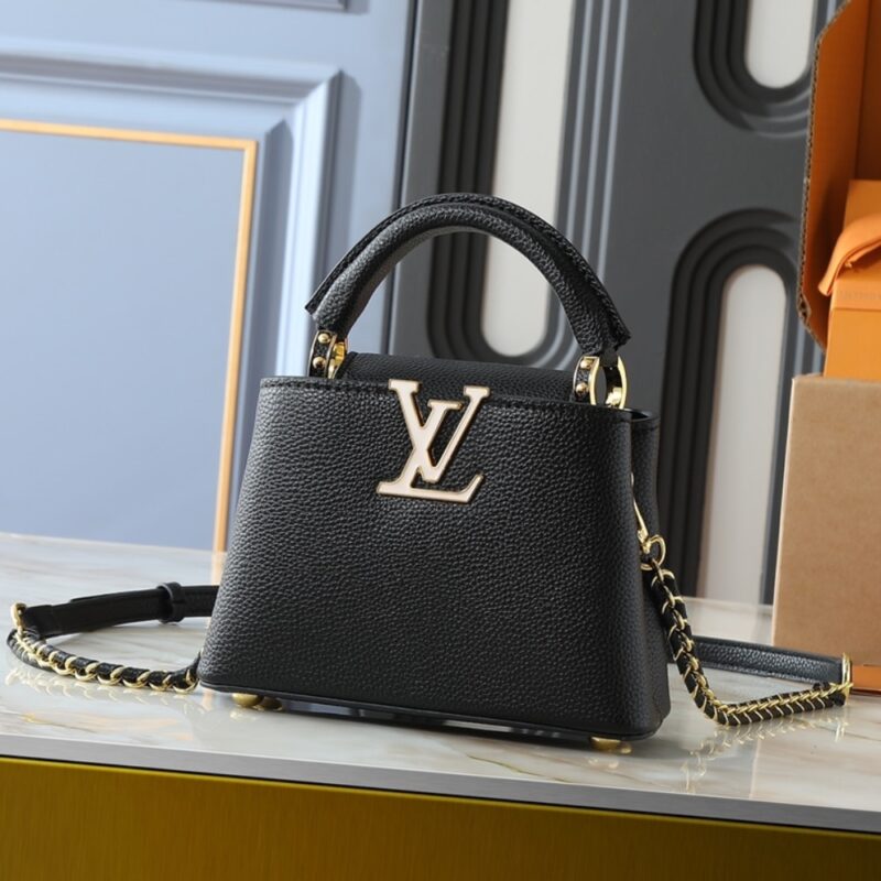 Alternative view of LOUIS VUITTON CAPUCINES MINI BLACK 21CM