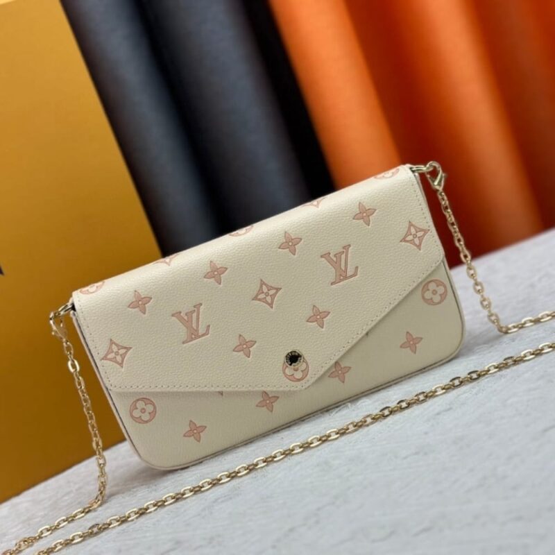 Alternative view of LOUIS VUITTON POCHETTE FÉLICIE BAG BICOLOR EDEN 21CM M14968
