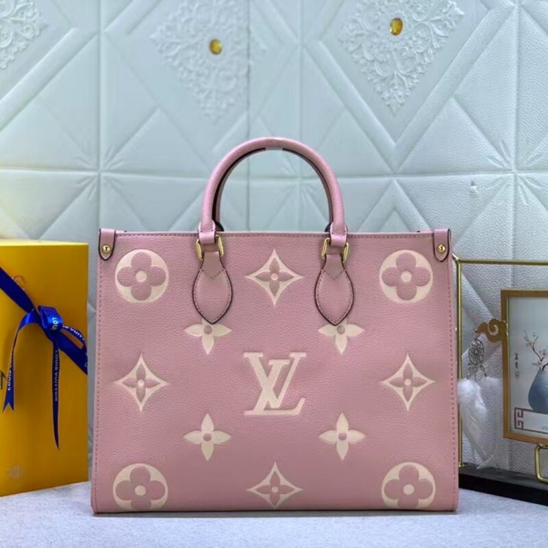 Alternative view of Louis Vuitton Onthego MM Monogram Empreinte Trianon Pink 33cm M46286