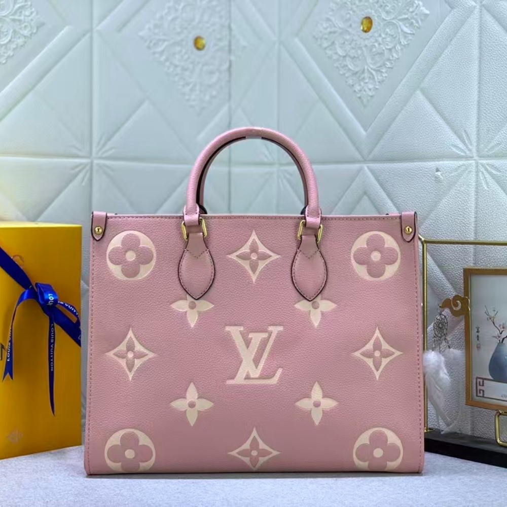 Louis Vuitton Onthego MM Monogram Empreinte Trianon Pink 33cm M46286 - Image 2