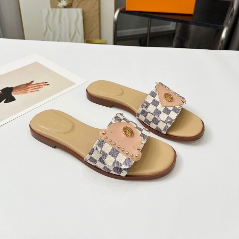 Alternative view of LOUIS VUITTON LV FRAME FLAT MULE AZUR 1AHLPK