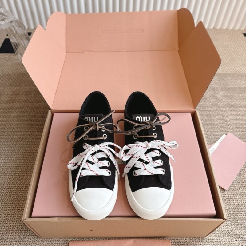 Alternative view of MIUMIU WASHED DENIM SNEAKERS BLACK 5E384E CSL F0002 F 005