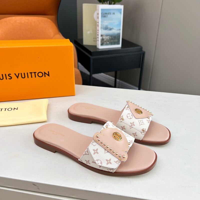 Alternative view of LOUIS VUITTON LV FRAME FLAT MULE DUNE BEIGE 1AHMSB