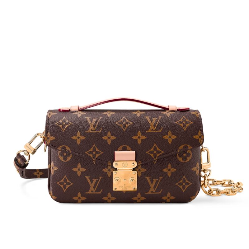 LOUIS VUITTON POCHETTE MÉTIS EAST WEST MONOGRAM CANVAS BROWN 21CM M46279