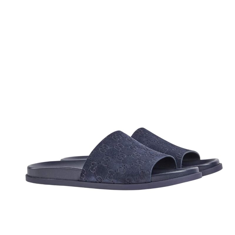 GUCCI MEN SLIDE SANDAL BLUE ‎‎834941 AADUO 4009