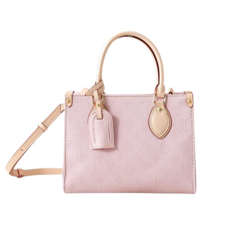 LOUIS VUITTON ONTHEGO PM DENIM PINK 25CM