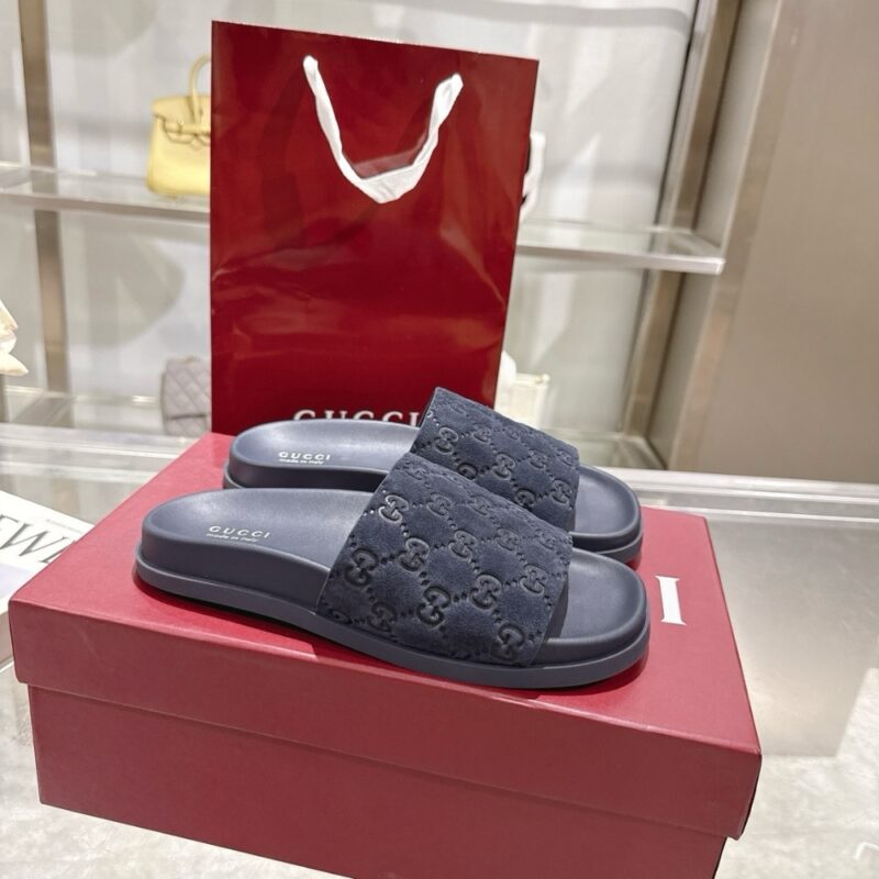 Alternative view of GUCCI MEN SLIDE SANDAL BLUE ‎‎834941 AADUO 4009